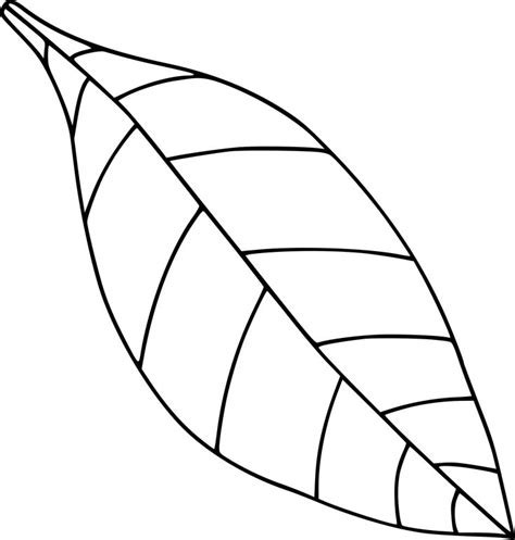 leaf clipart black and white